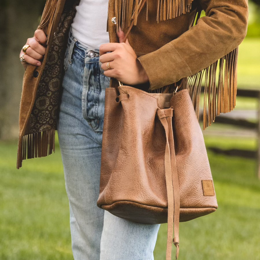 The Rellebee Leather Bucket Bag — Equestrian-Inspired Style Meets Everyday Function