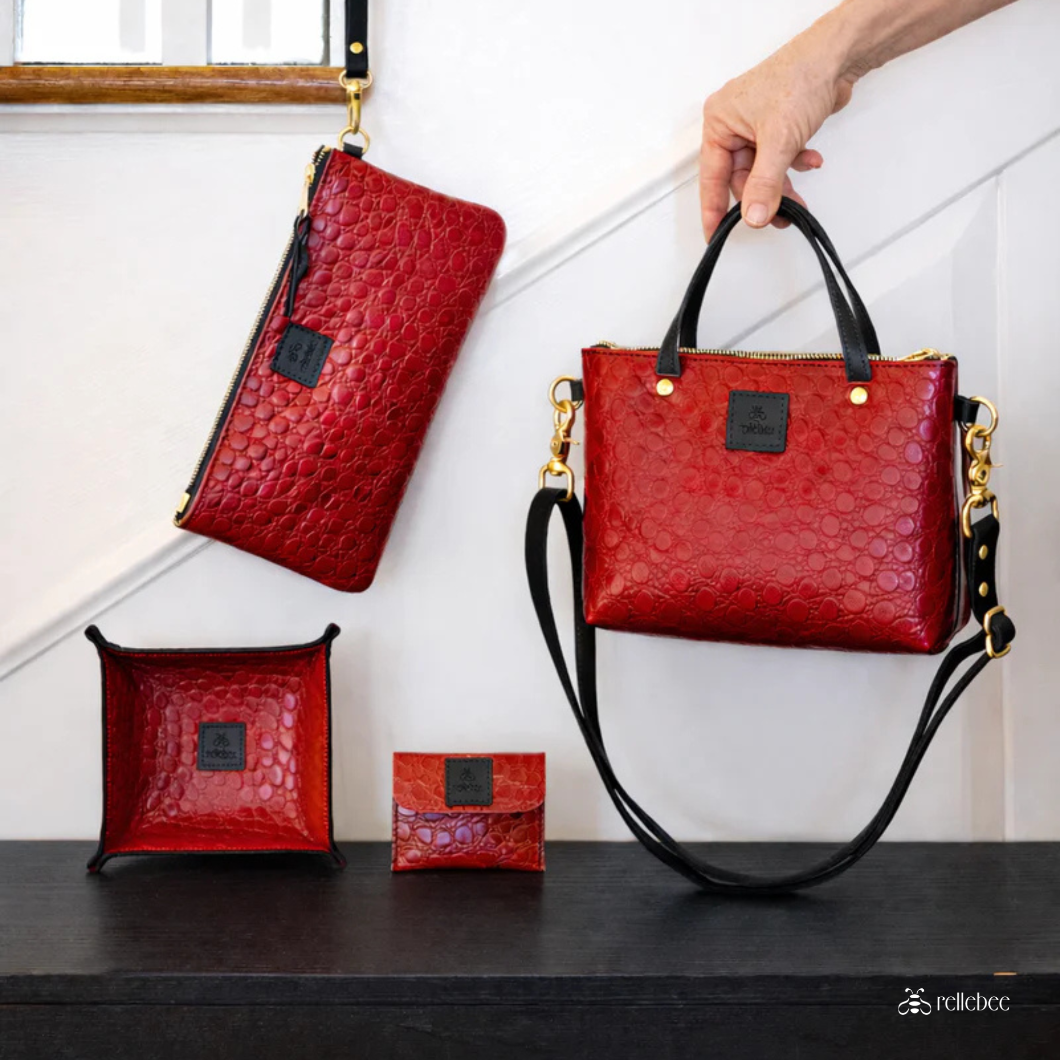The Story Behind Rellebee’s Ruby Red Leather Collection