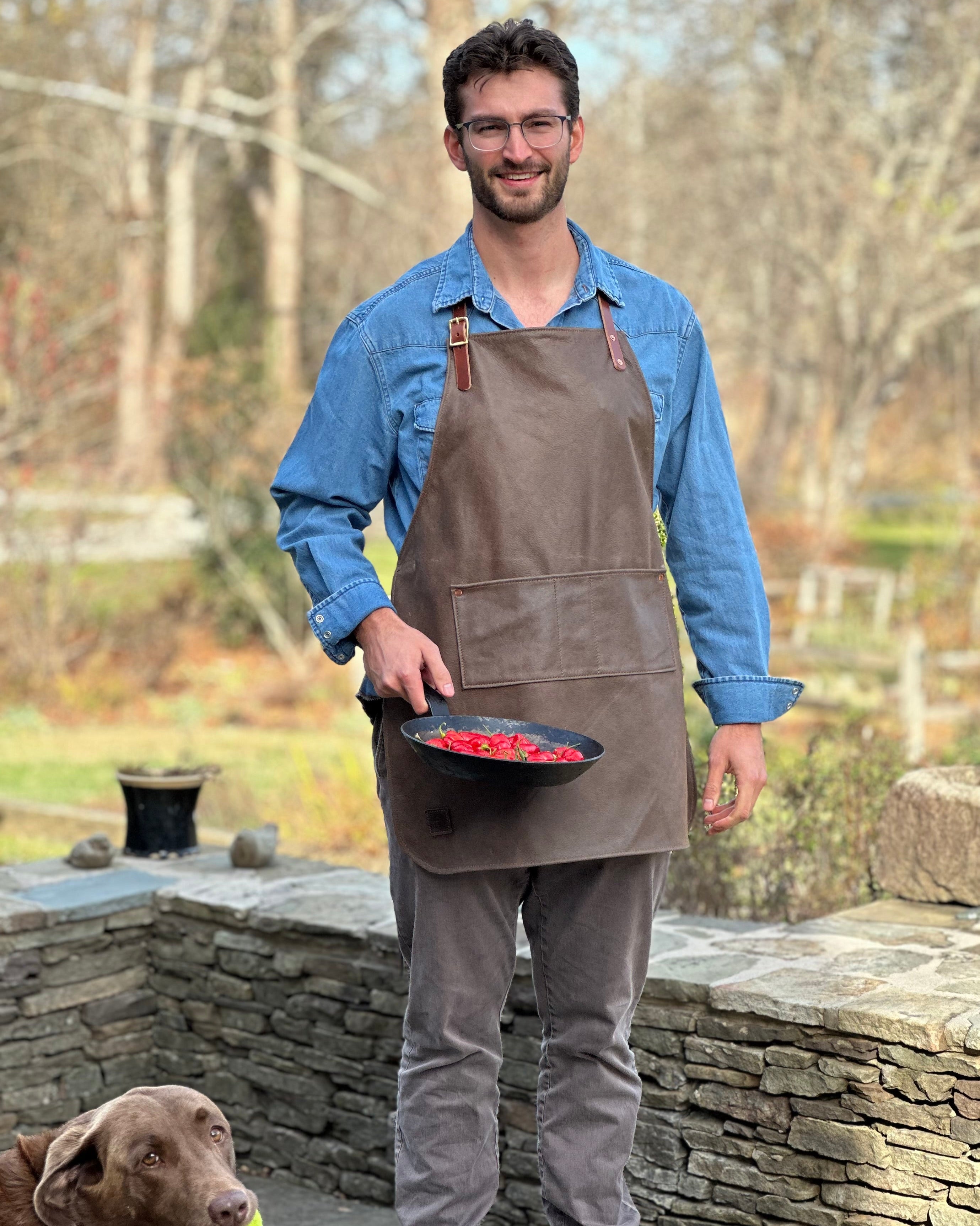 Leather Grill Apron