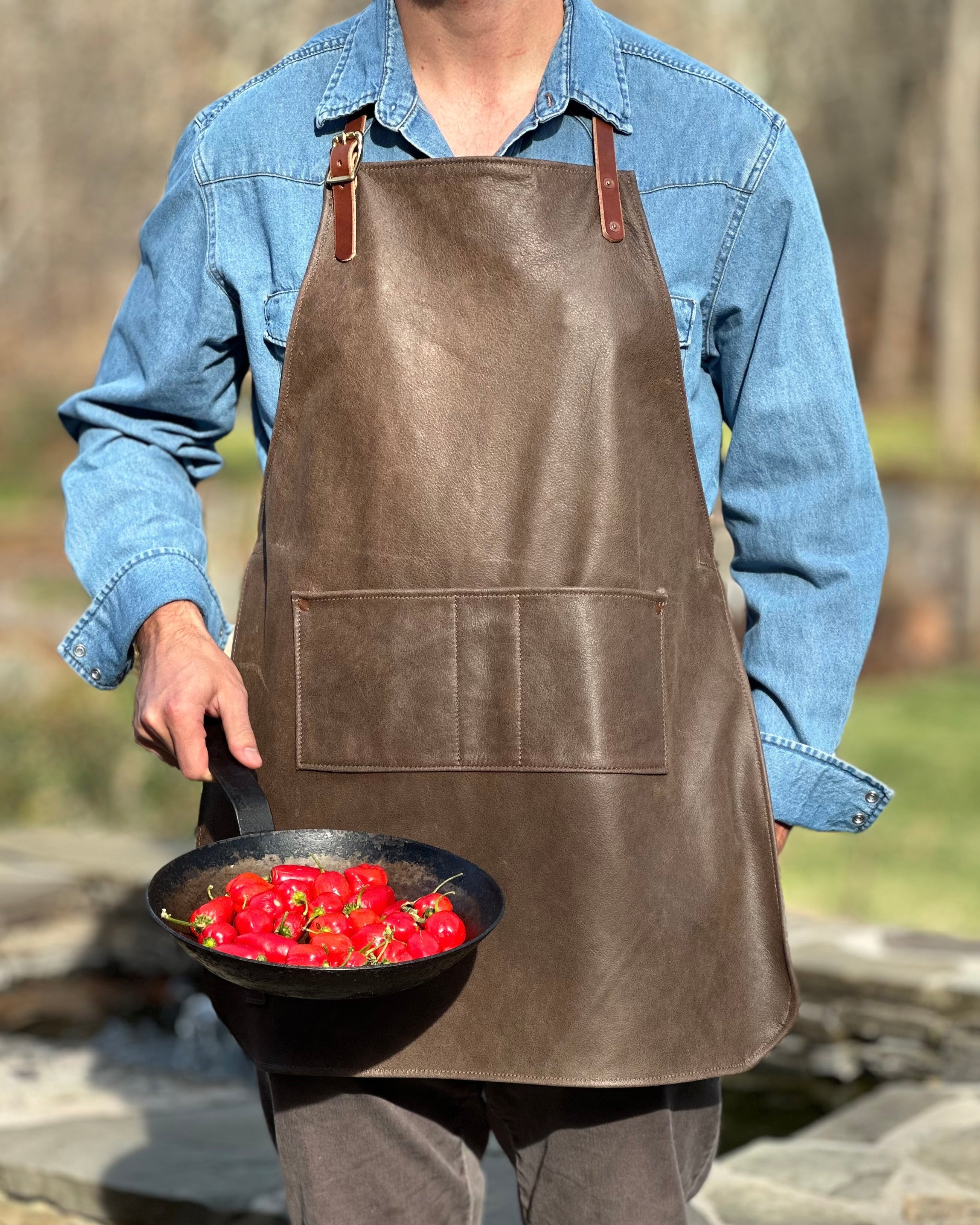 Leather Grill Apron