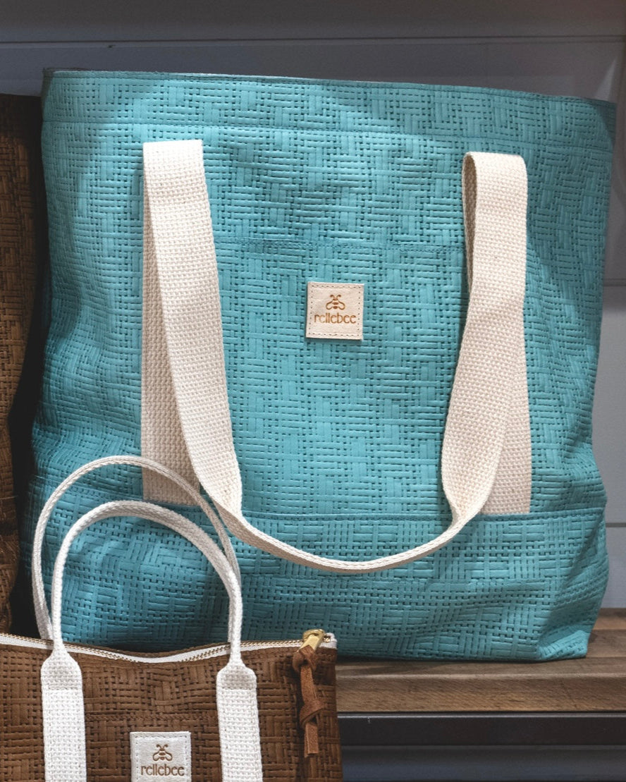 The Utility Tote: Leather on Leather