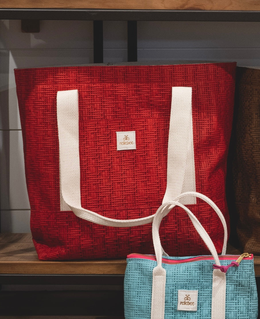 The Utility Tote: Leather on Leather