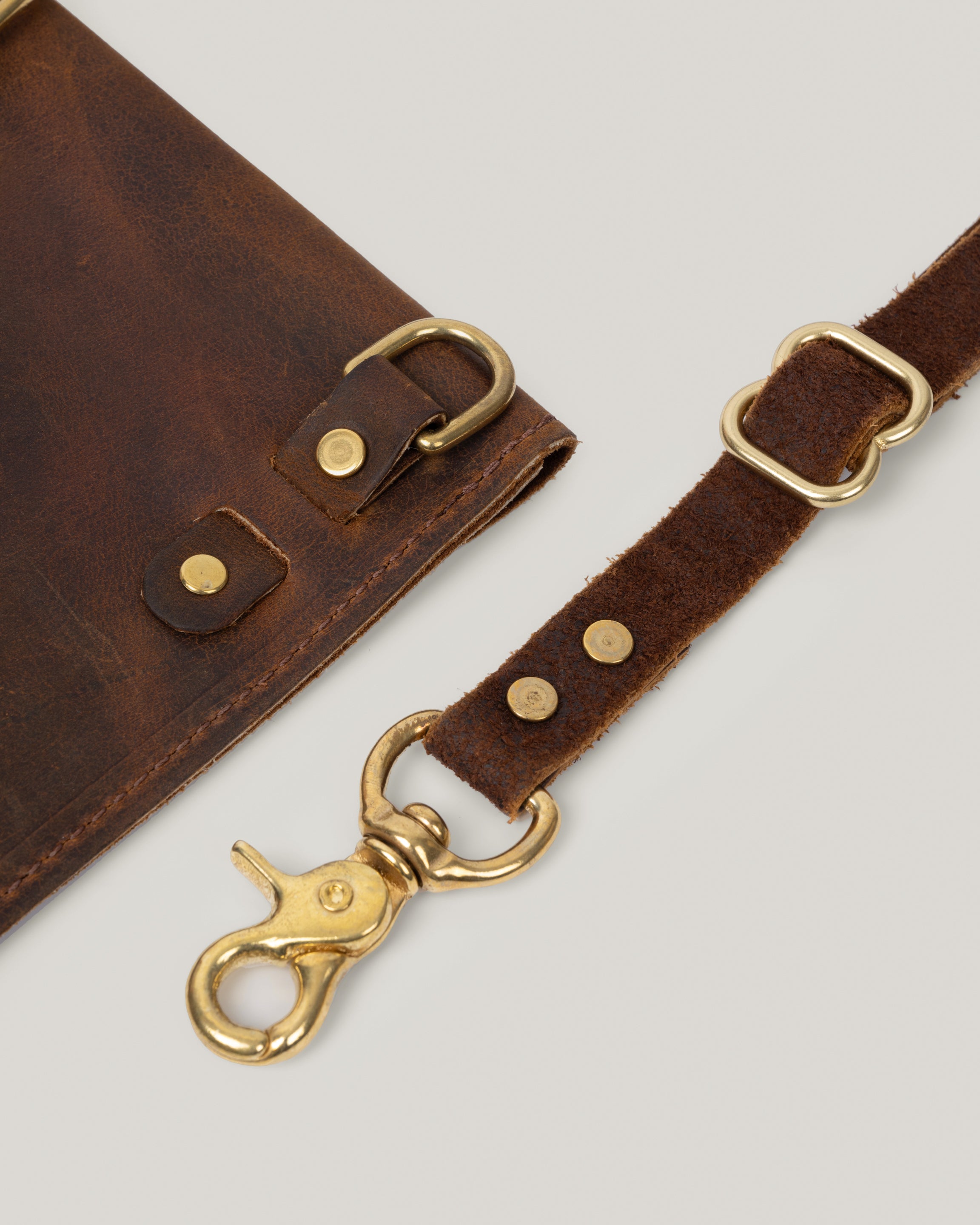 Closeup image of the Envelope sling showing the strap and hook