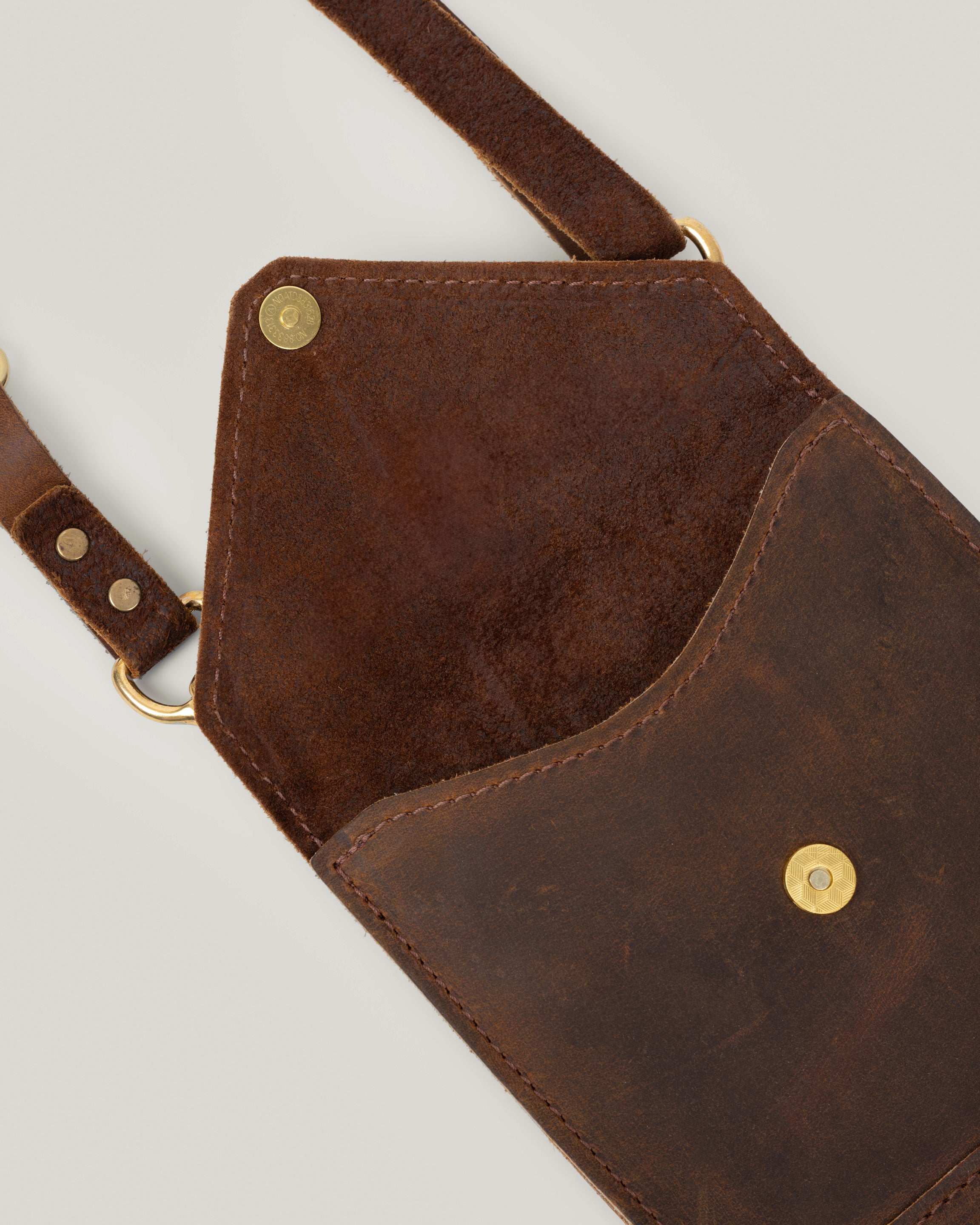 Closeup image of the Envelope sling with the flap open showing the interior