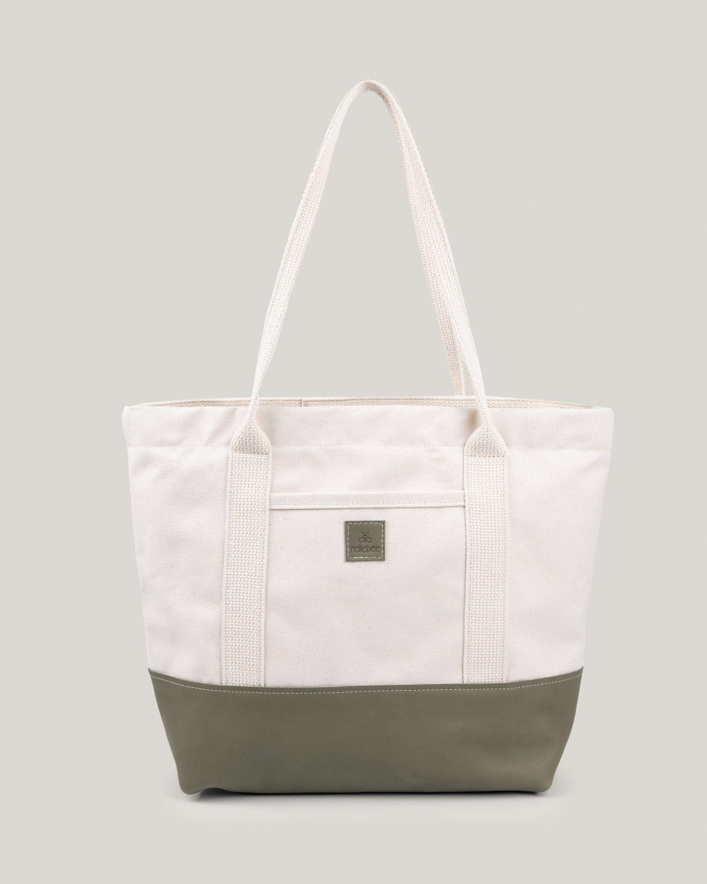 Everyday Tote: Canvas on Leather