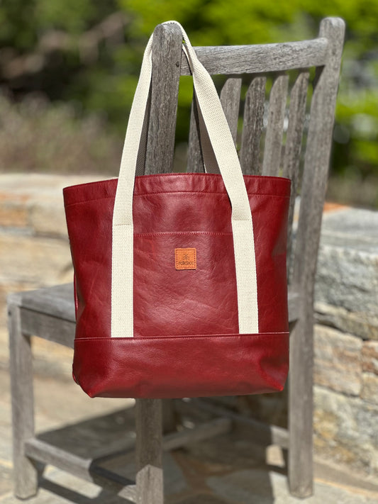 Everyday Tote: Leather on Leather