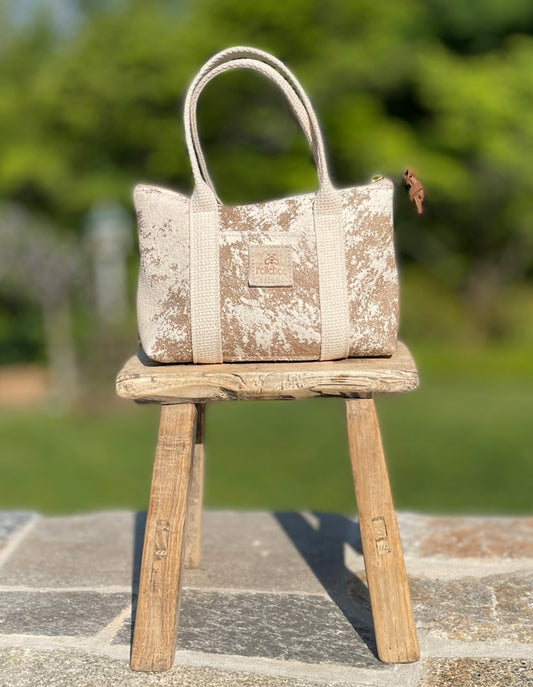 The Mini Tote: Speckled Paint hide