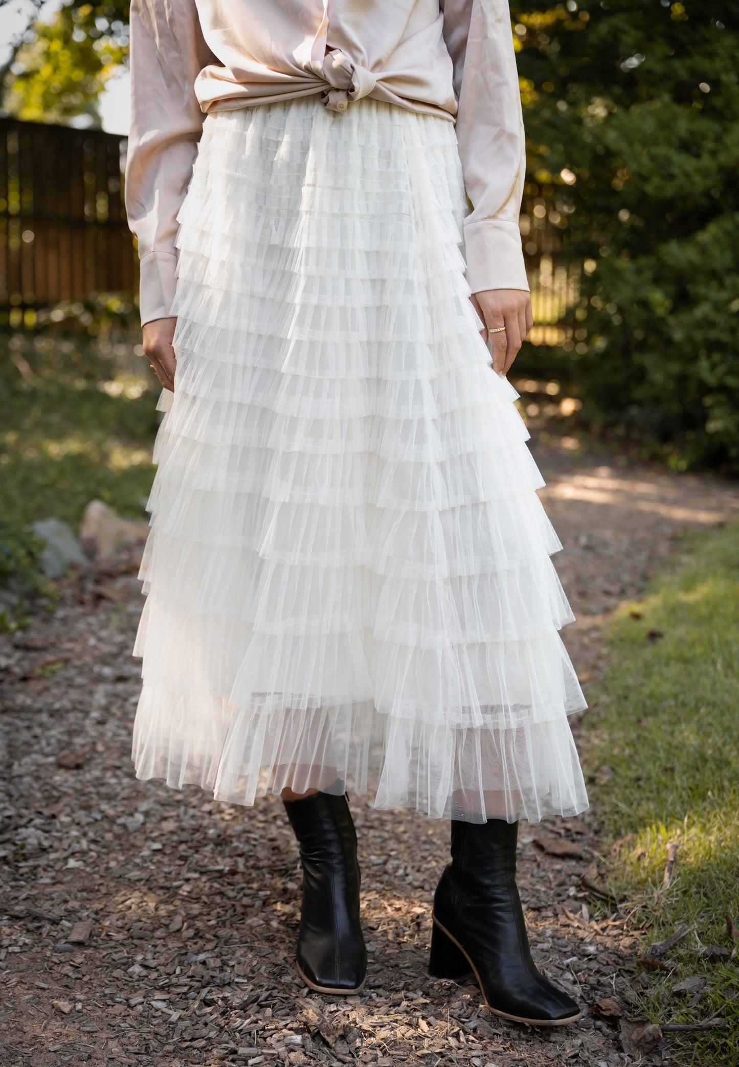 Tiered Tulle Skirt