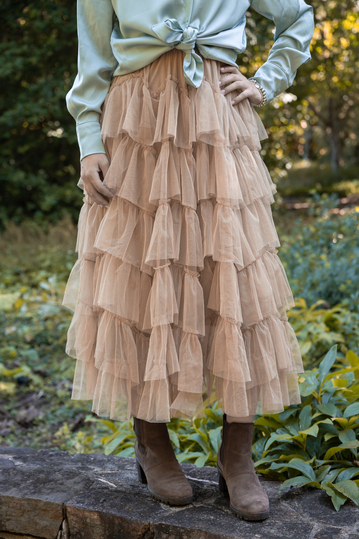 Tiered Tulle Skirt