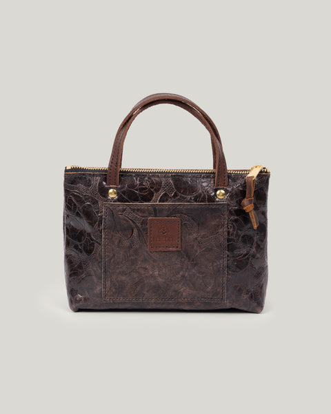 The Mini Tote - Compact Grab & Go Bag with Brass Hardware