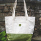 The Utility Tote: Natural Canvas on Leather