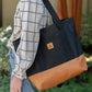 Utility Tote: Canvas on Leather