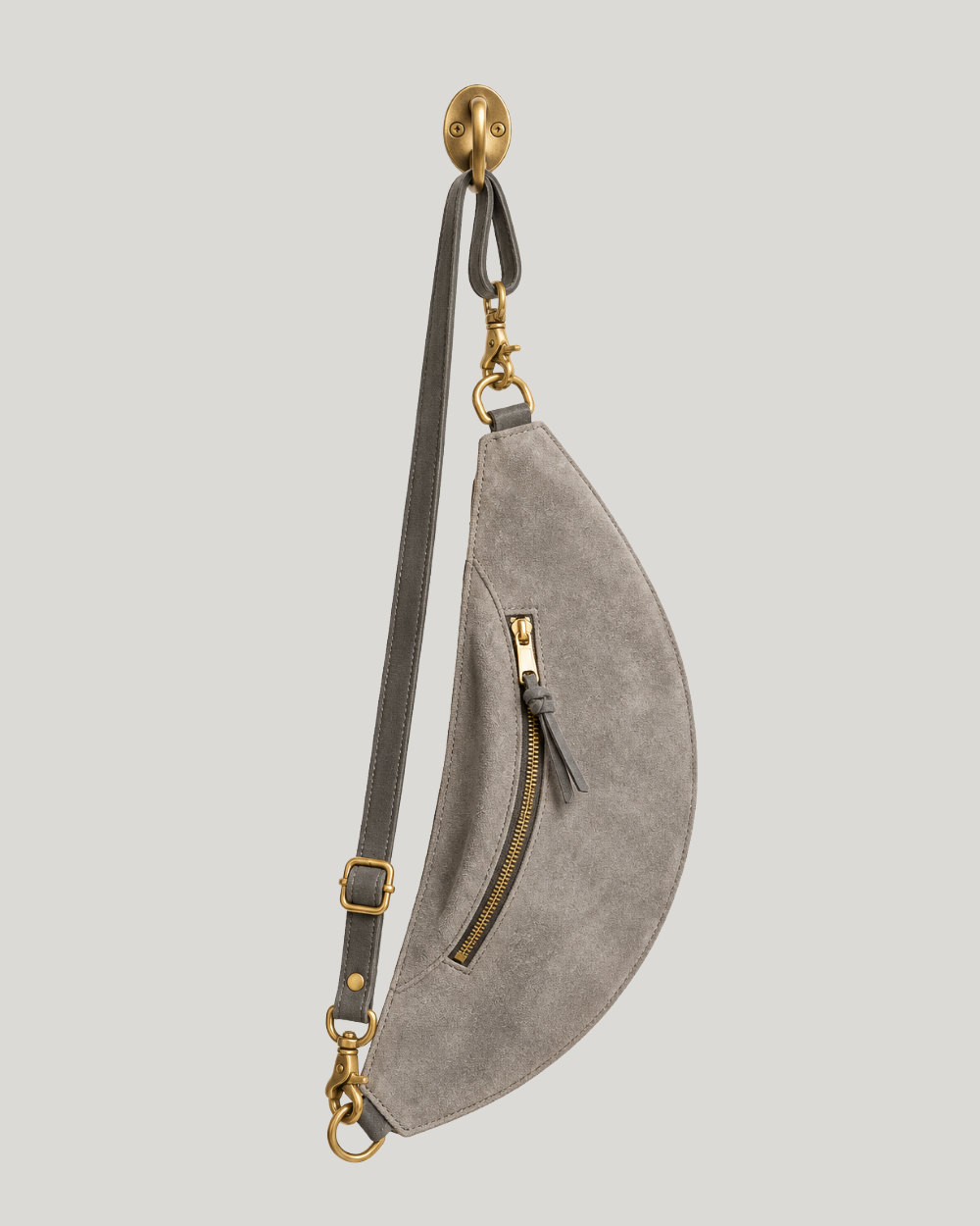 Classic Sling in Stone Suede