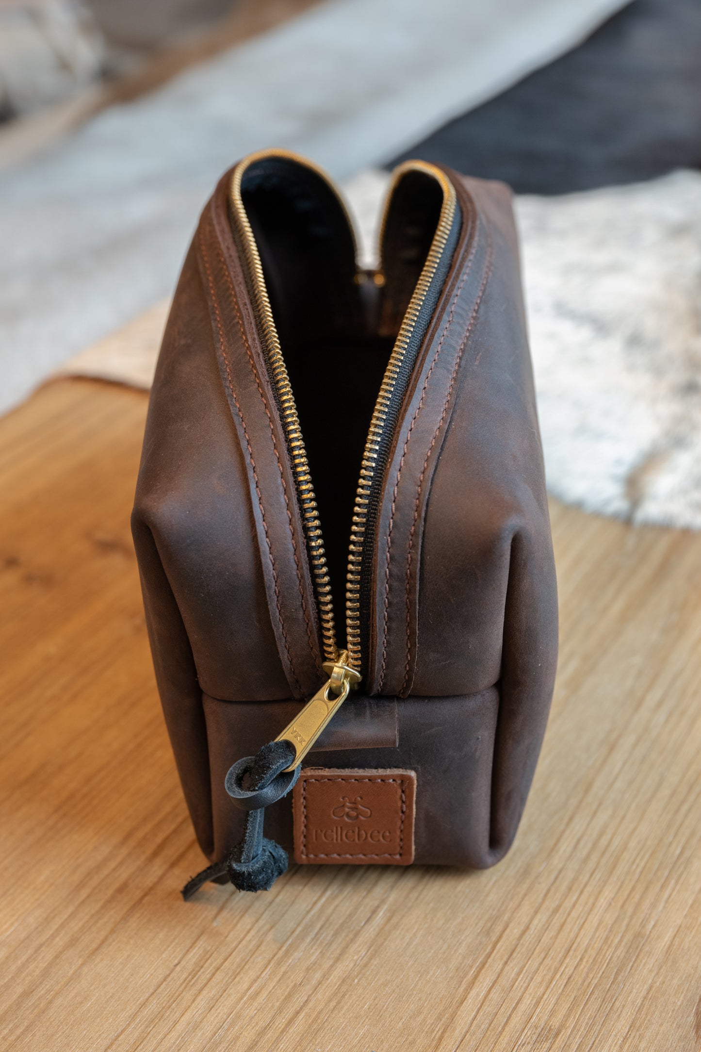 Rugged Leather Dopp Kit